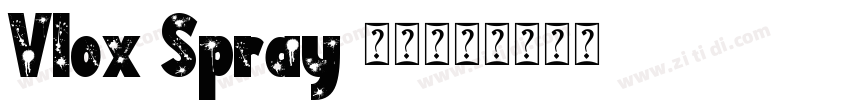 Vlox Spray 手绘字体字体转换